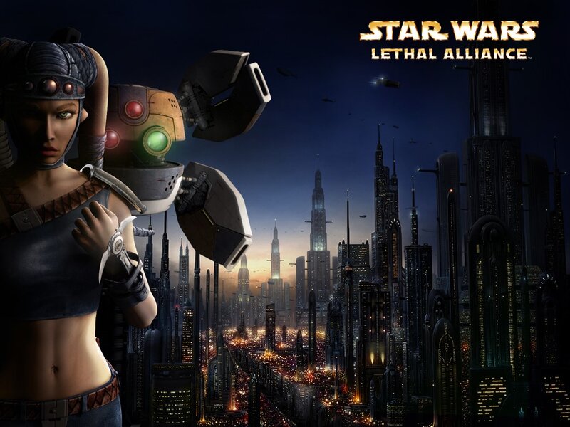 Woman with Robot Companion — Blue