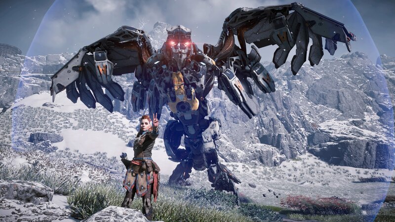 Woman with Robot Companion — Gray