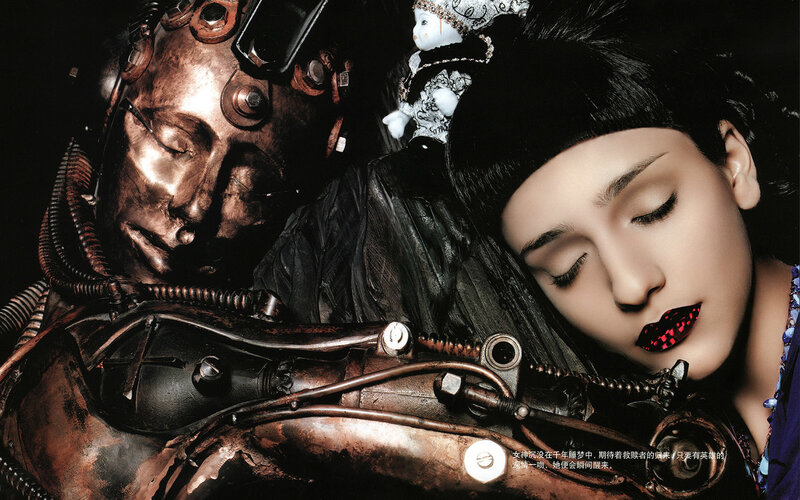 Woman with Robot
