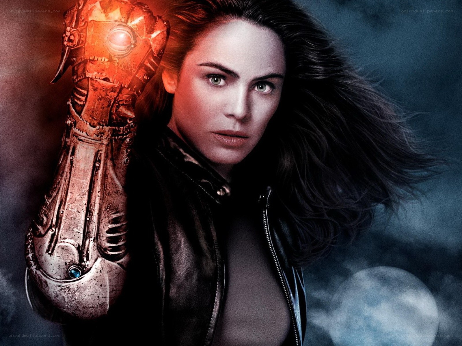 woman with robotic arm