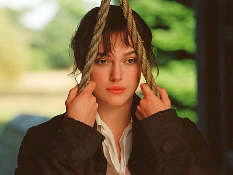 Woman with rope in hair