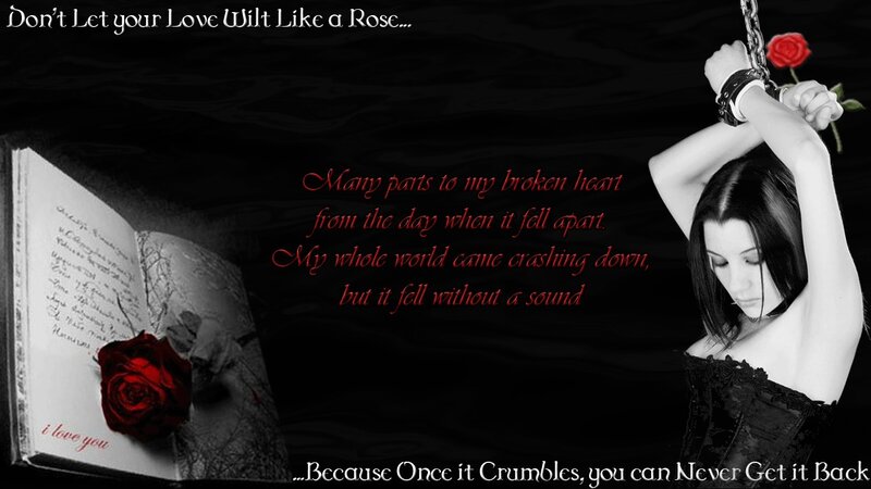 Woman with Rose — Black, Dramatic
