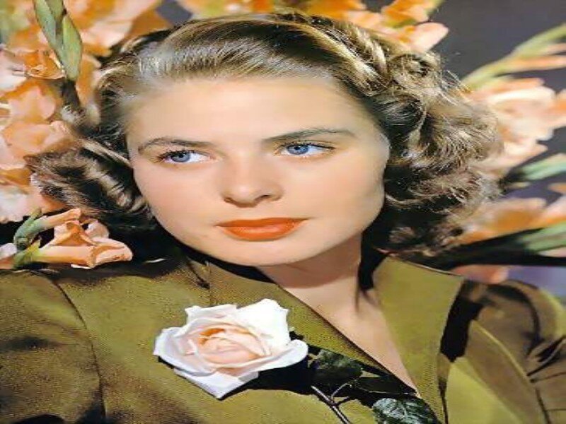 Woman with Rose Pin