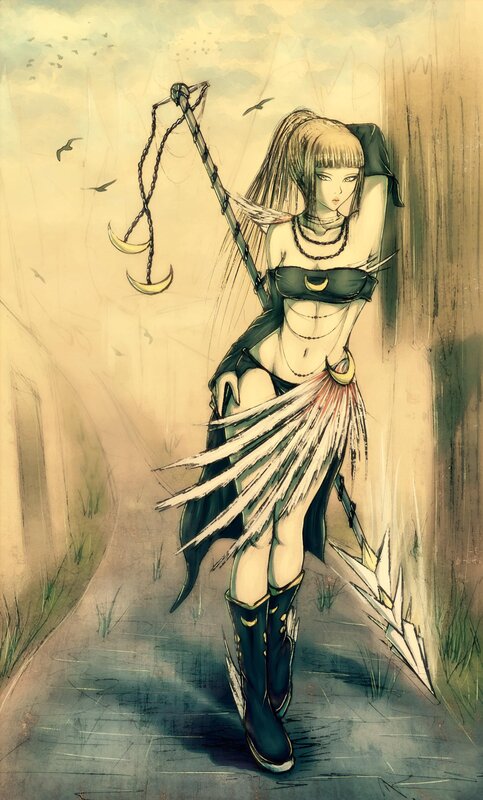 woman with scales and sword