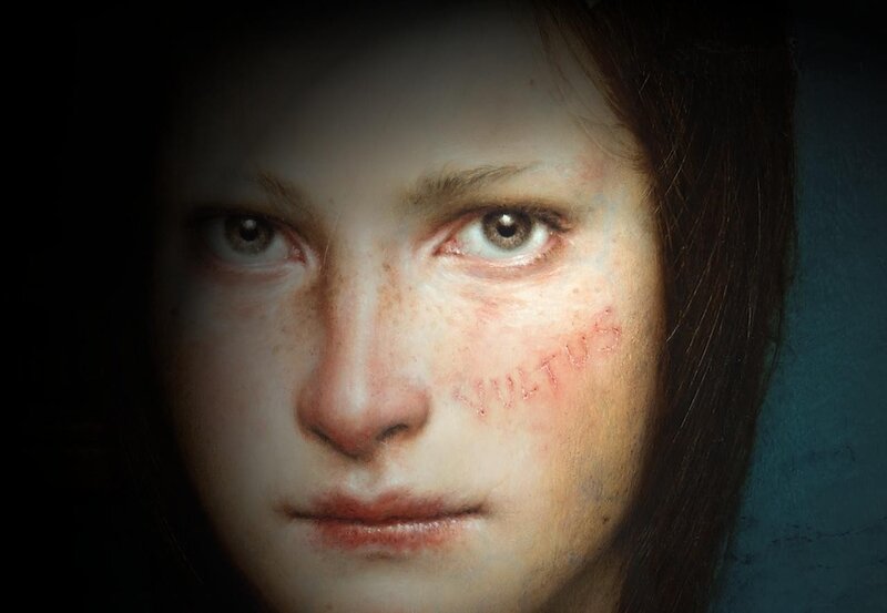 woman with scar on face