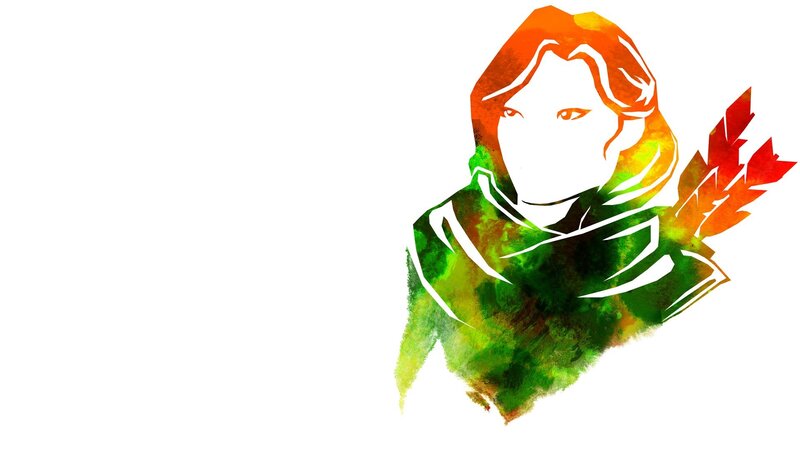 Woman with Scarf and Arrow