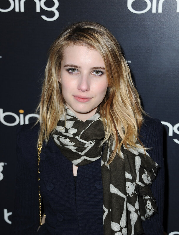 woman with scarf at event