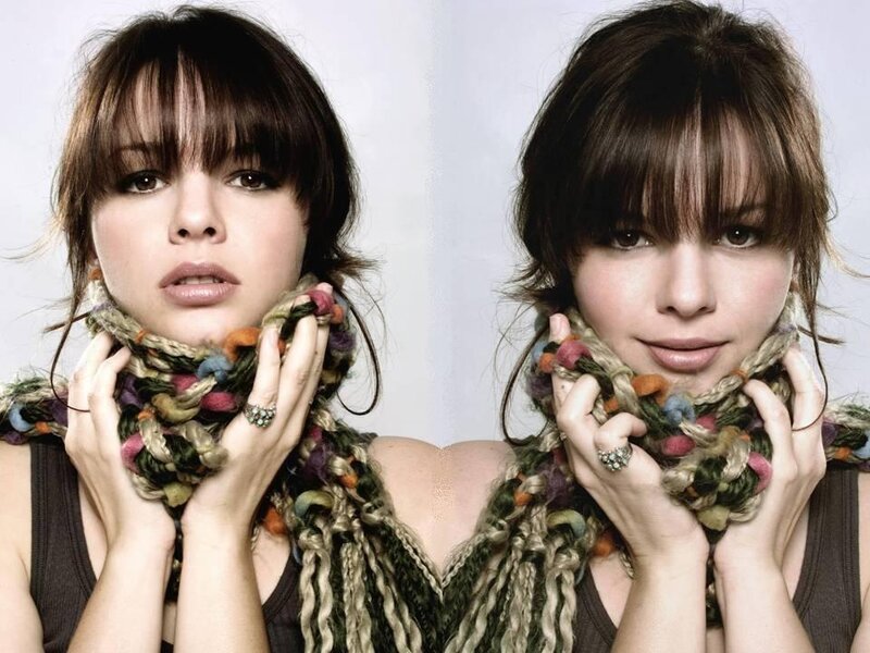 Woman with Scarf — Brown, Neutral