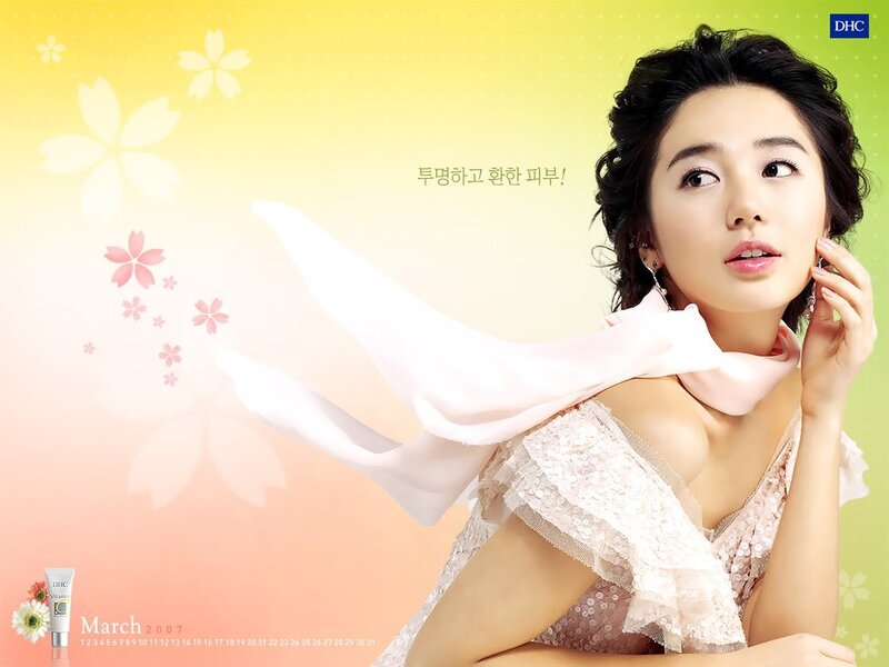 woman with scarf in spring ad