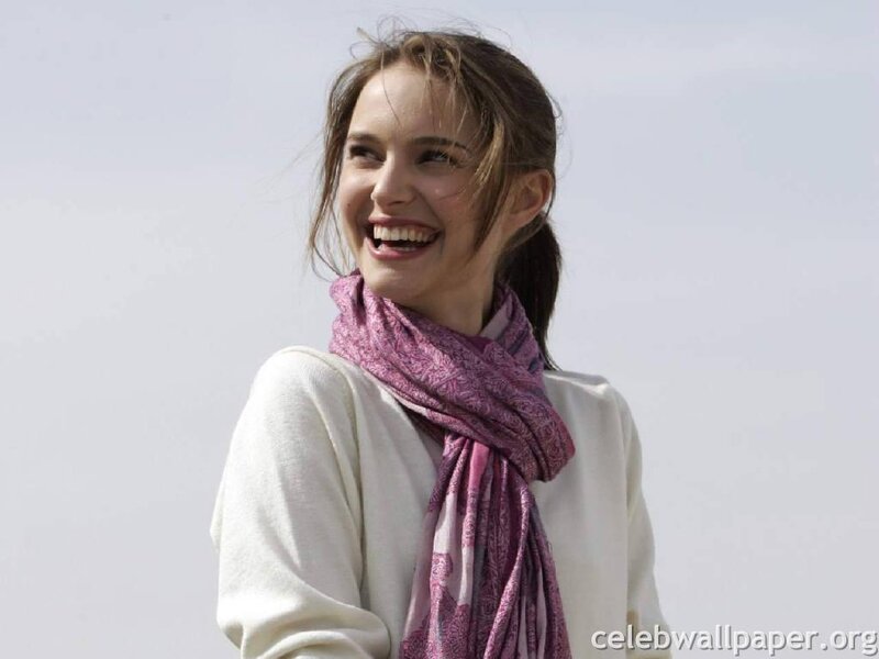 Woman with Scarf Smiling — White