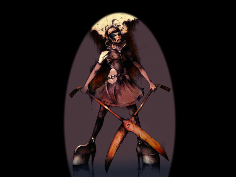Woman with Scythe