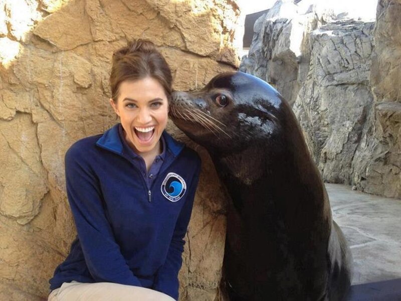 Woman with Sea Lion