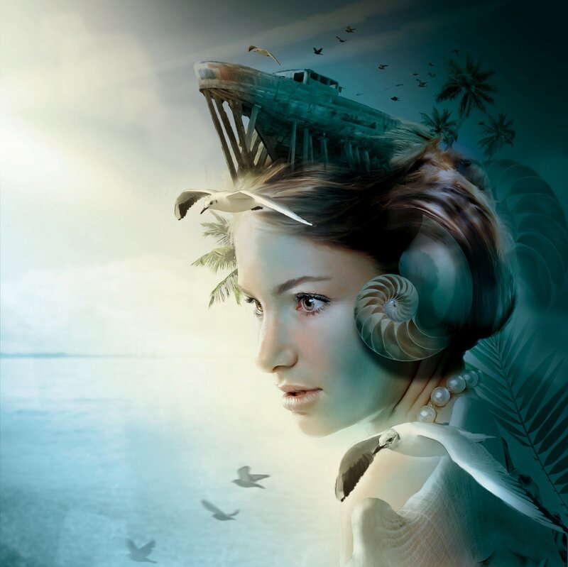 Woman with Seashell Ears