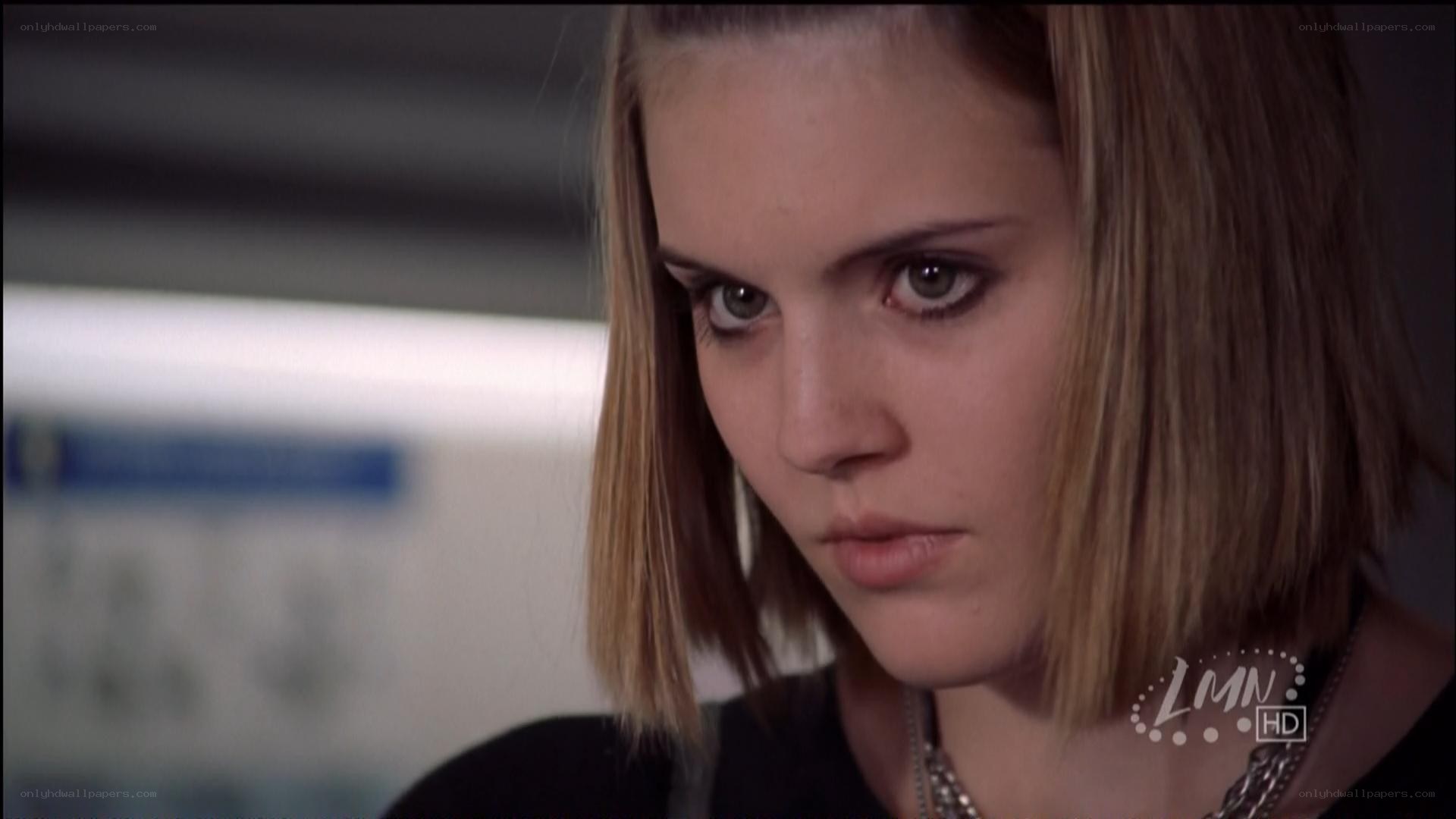 woman with serious expression