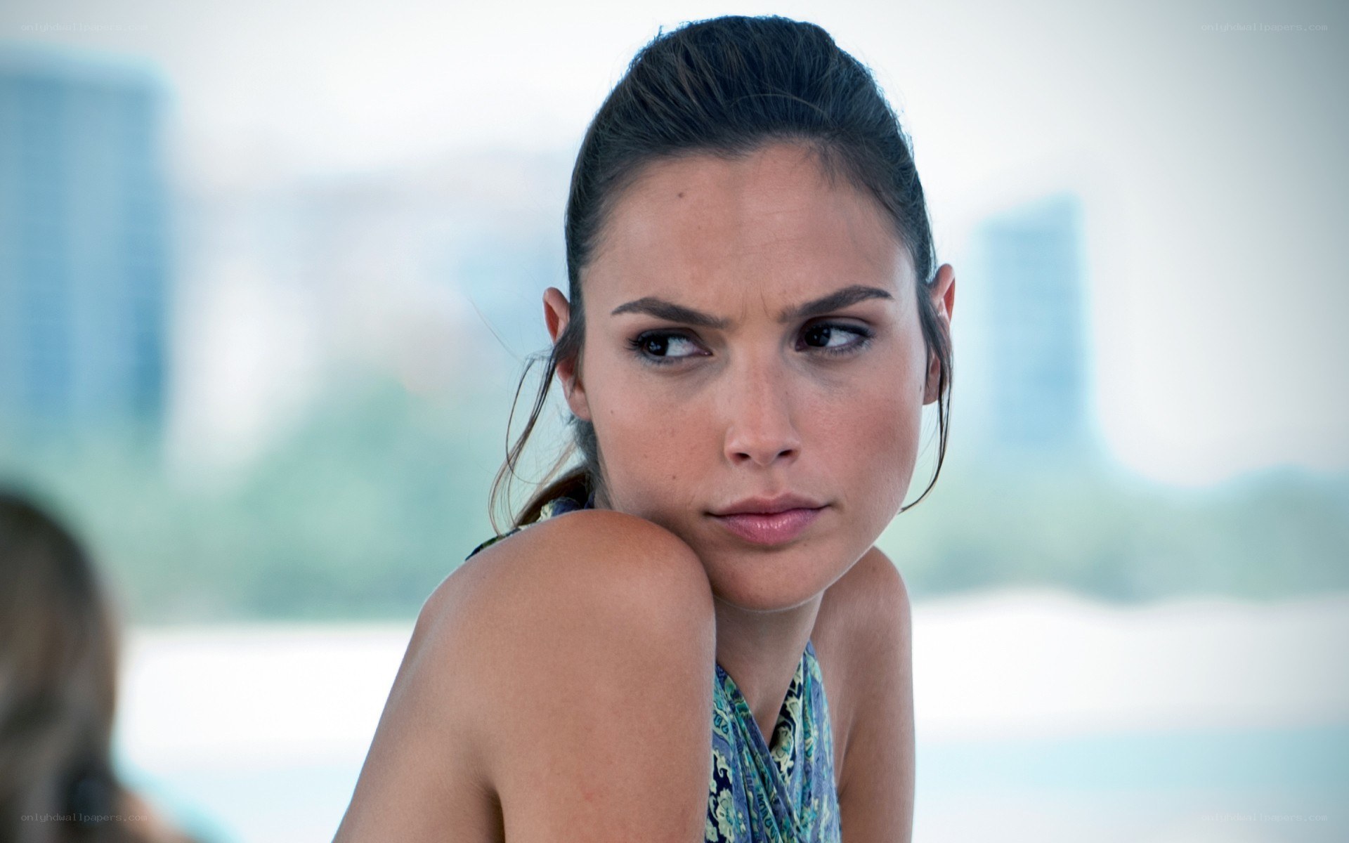 woman with serious expression