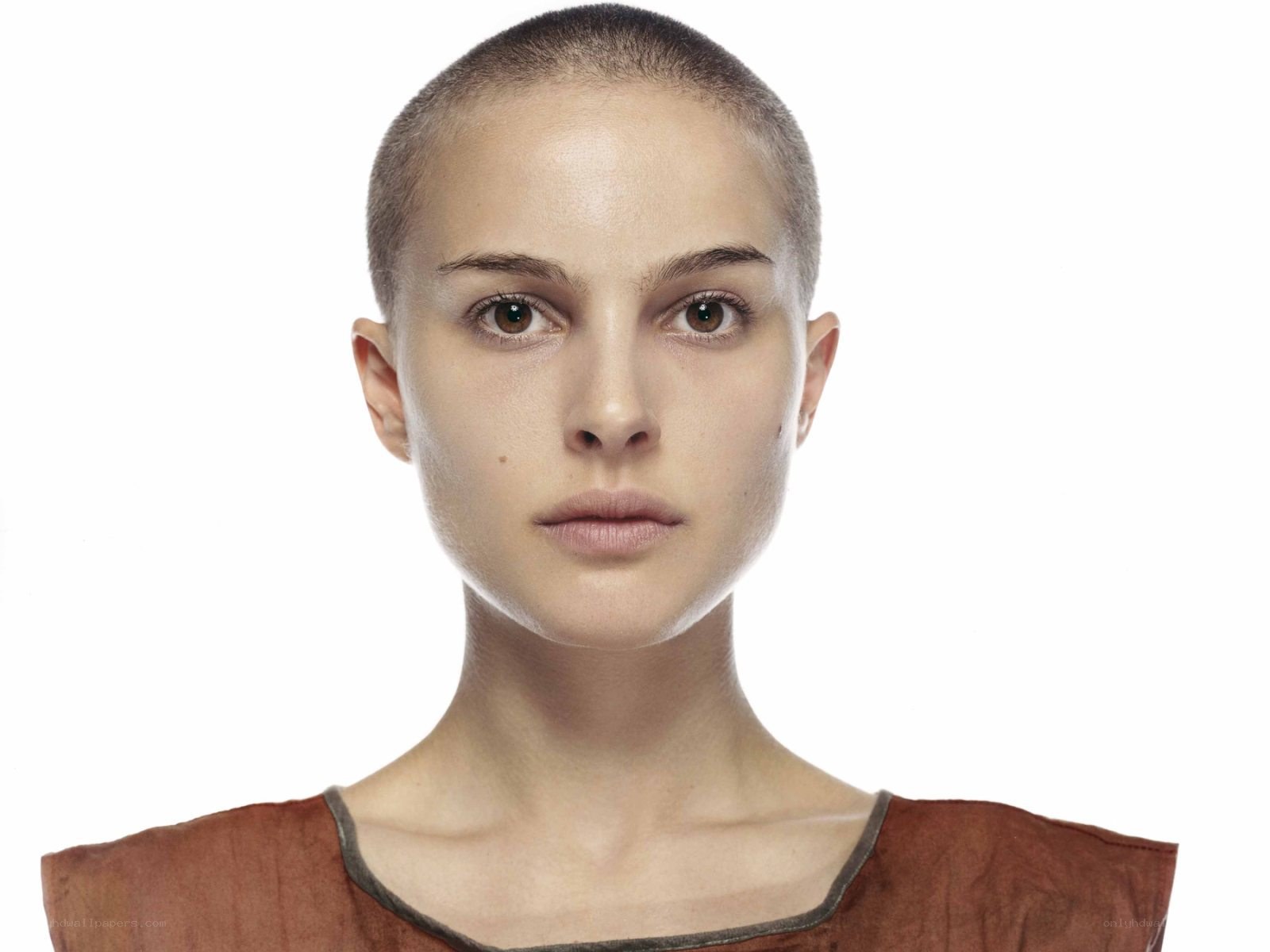 woman with shaved head