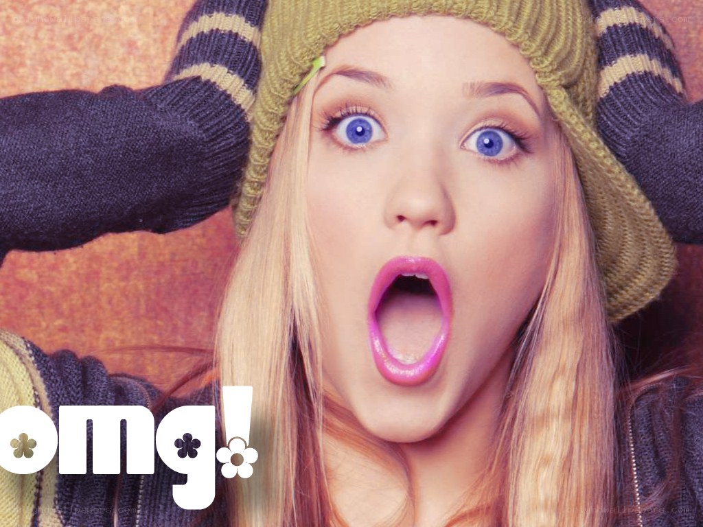 woman with shocked expression