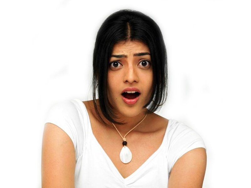 Woman with Shocked Expression — White, Surprised