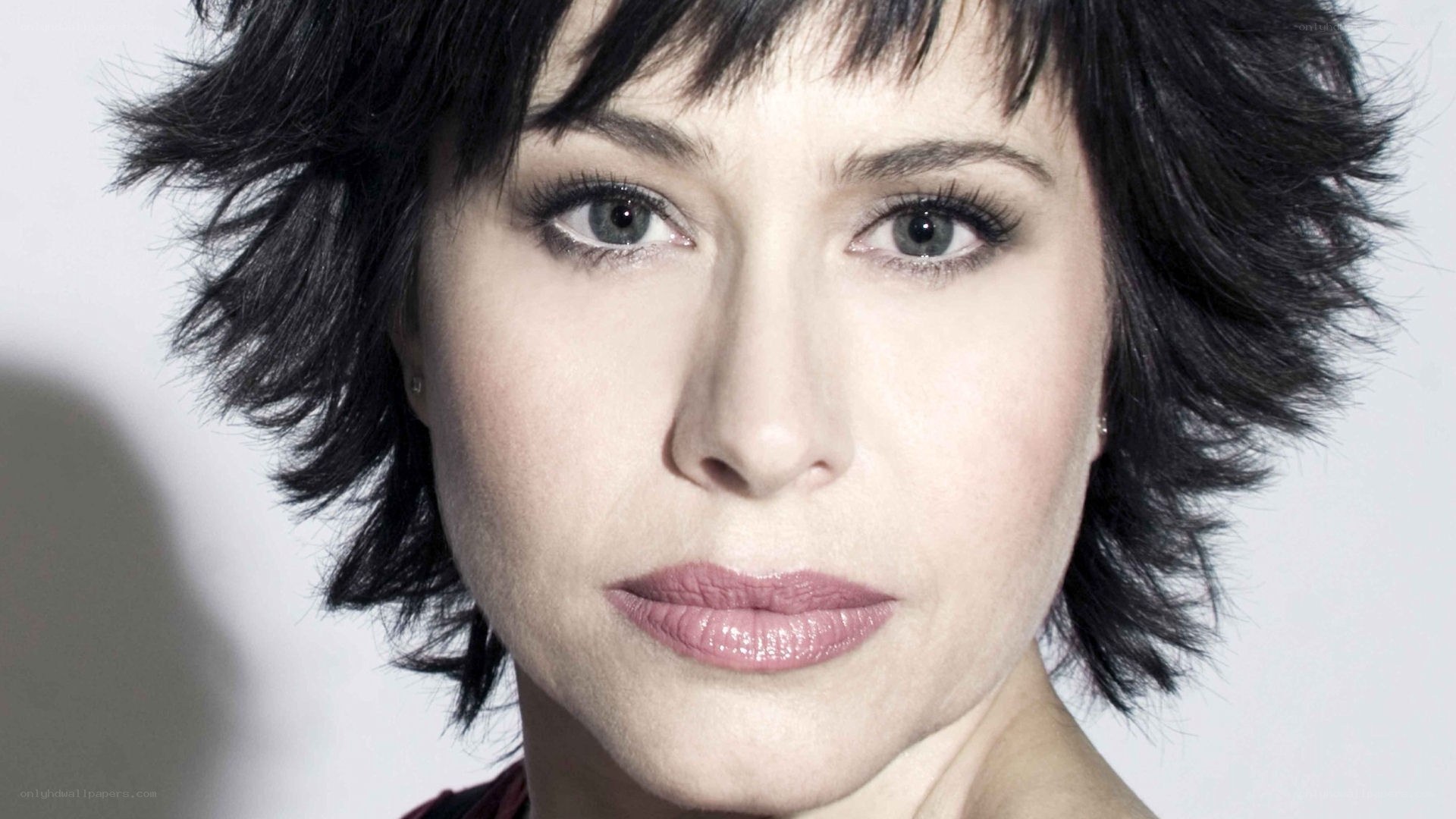 woman with short black hair