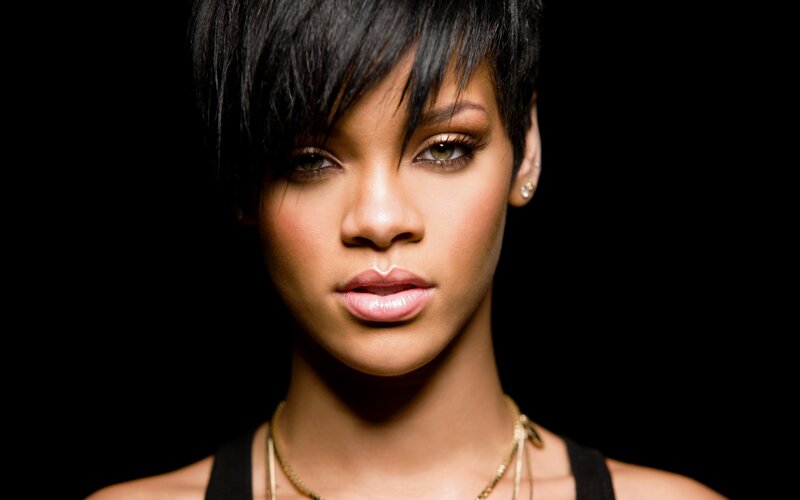 Woman with Short Black Hair — Dramatic, Photograph, Necklace