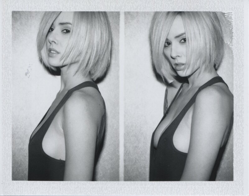 woman with short blonde hair
