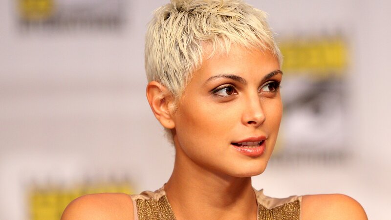 woman with short blonde hair
