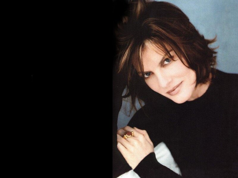 Woman with Short Brown Hair — Black, Calm, Photograph, Black Shirt
