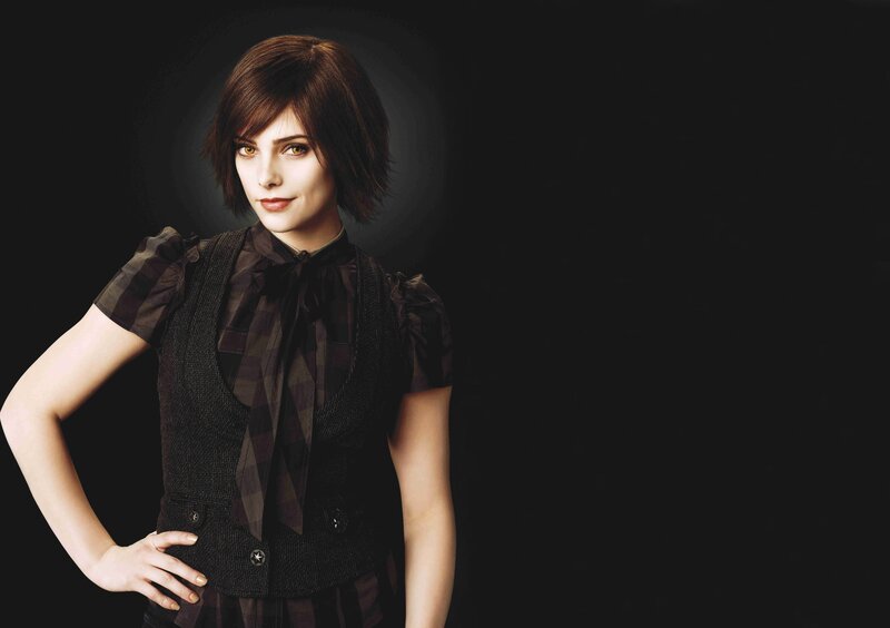 Woman with Short Brown Hair — Black, Dramatic, Photograph, Plaid Shirt