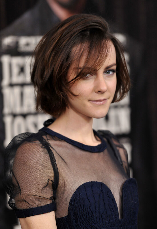 Woman with Short Brown Hair — Black, Neutral, Photograph, Dress
