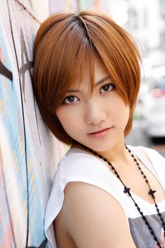 Woman with Short Brown Hair — Calm, Photograph, Wall
