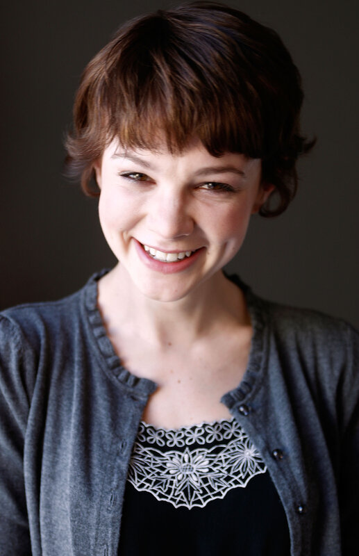 Woman with Short Brown Hair — Gray, Friendly, Photograph