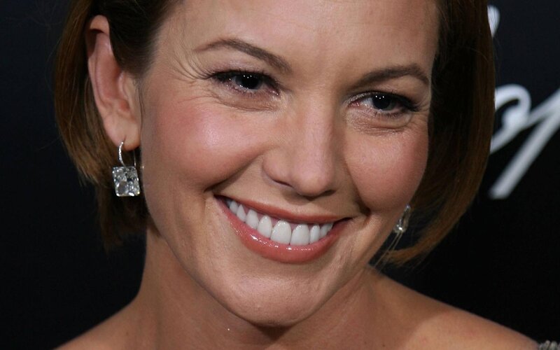 Woman with Short Brown Hair — Happy, Photograph, Earrings, Smile, Lipstick