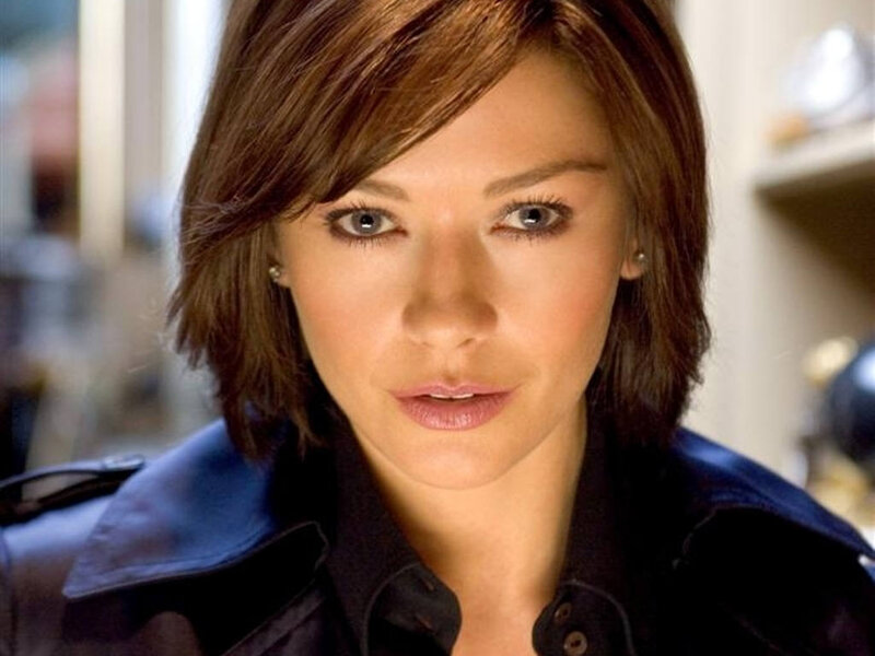 Woman with Short Brown Hair — Serious, Photograph