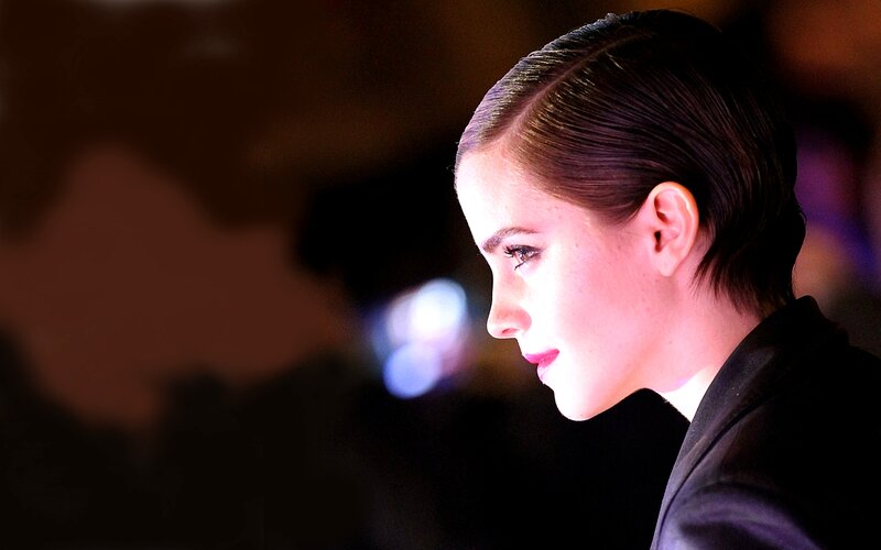 Woman with Short Dark Hair — Black, Dramatic, Photograph, Black Jacket