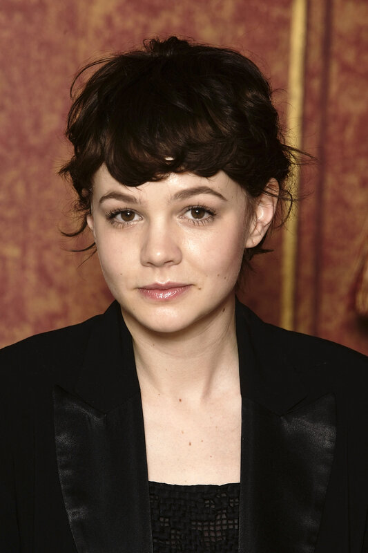 Woman with Short Dark Hair — Black, Neutral, Photograph, Black Jacket, Patterned Background