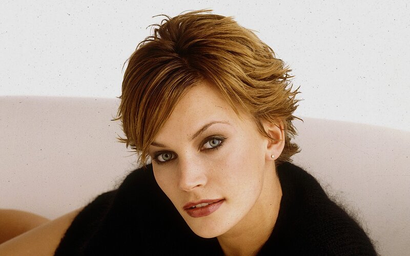 woman with short hair