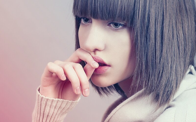 woman with short hair