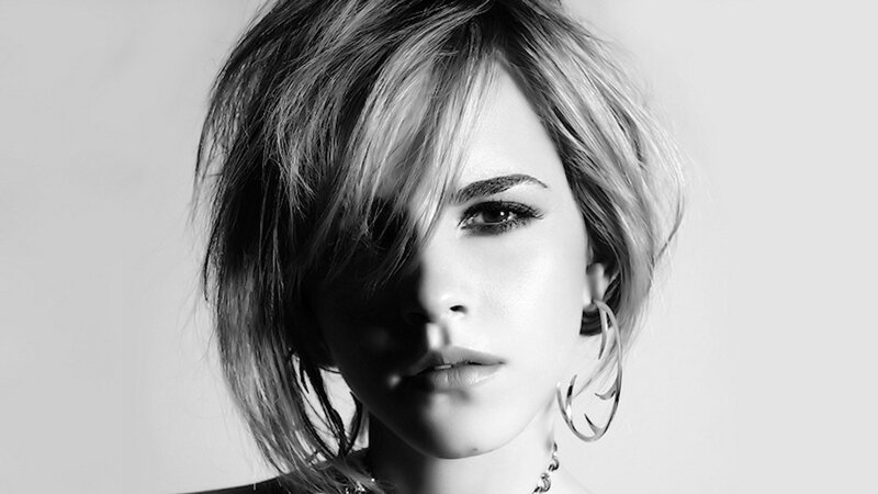 woman with short hair