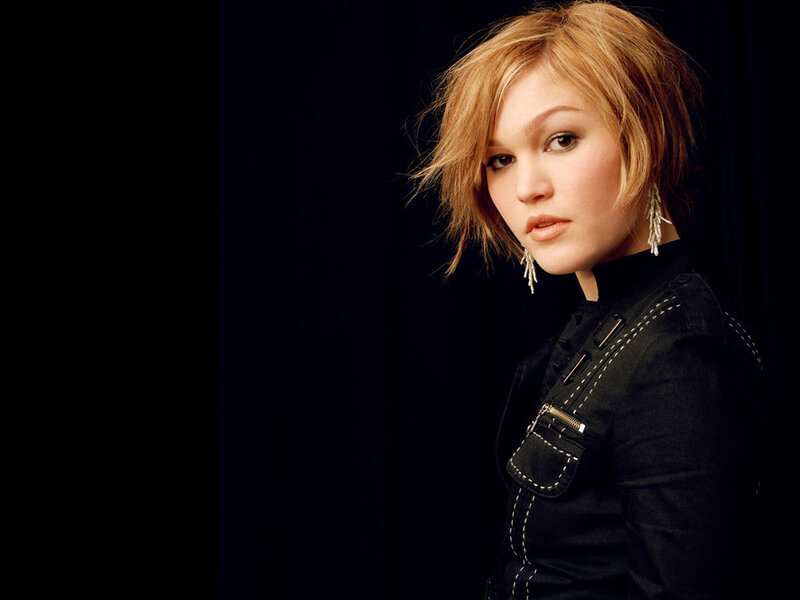 Woman with Short Hair — Black, Dramatic, Photograph, Earrings, Jacket