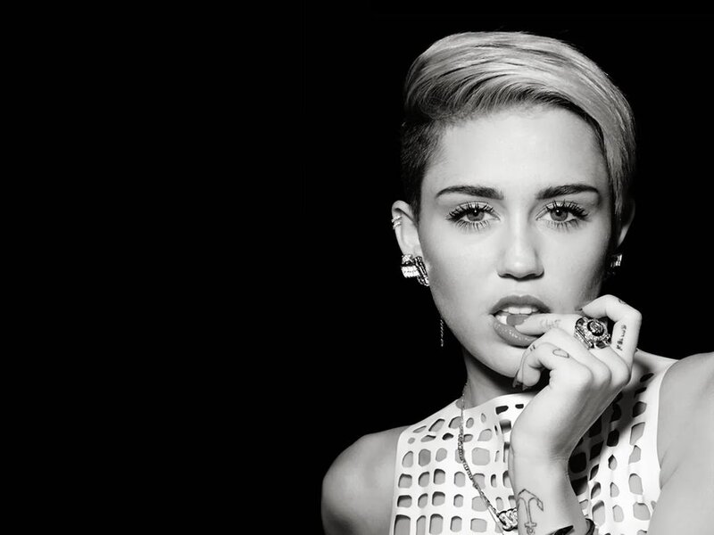 Woman with Short Hair — Black, Dramatic, Photograph, Earrings, Ring