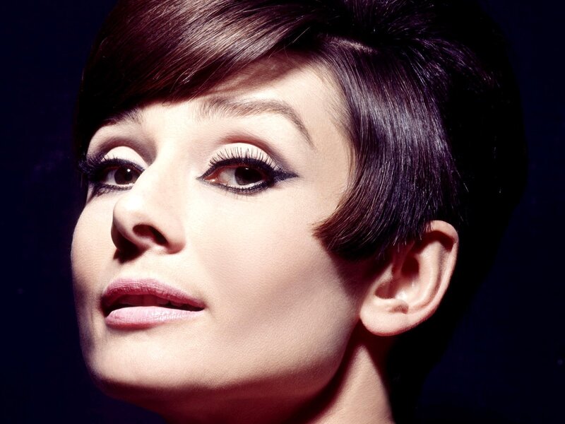 Woman with Short Hair — Black, Dramatic, Photograph, Eyes, Makeup