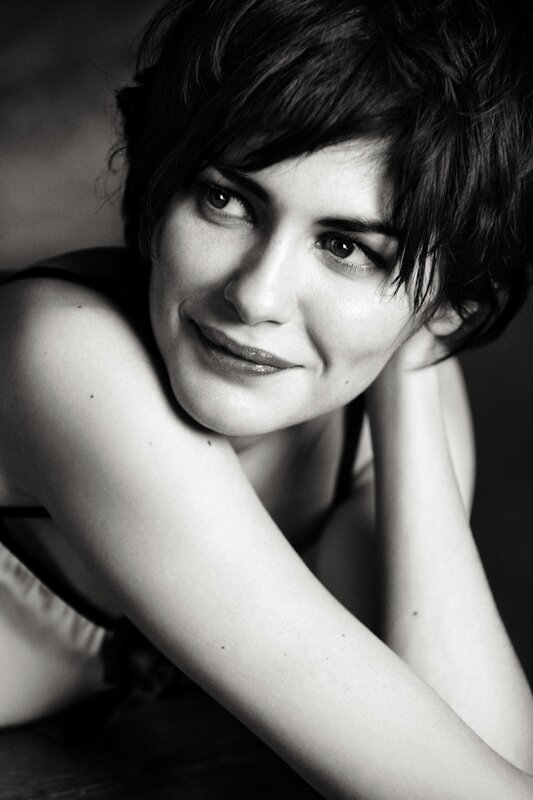 Woman with Short Hair — Black, Intimate, Photograph