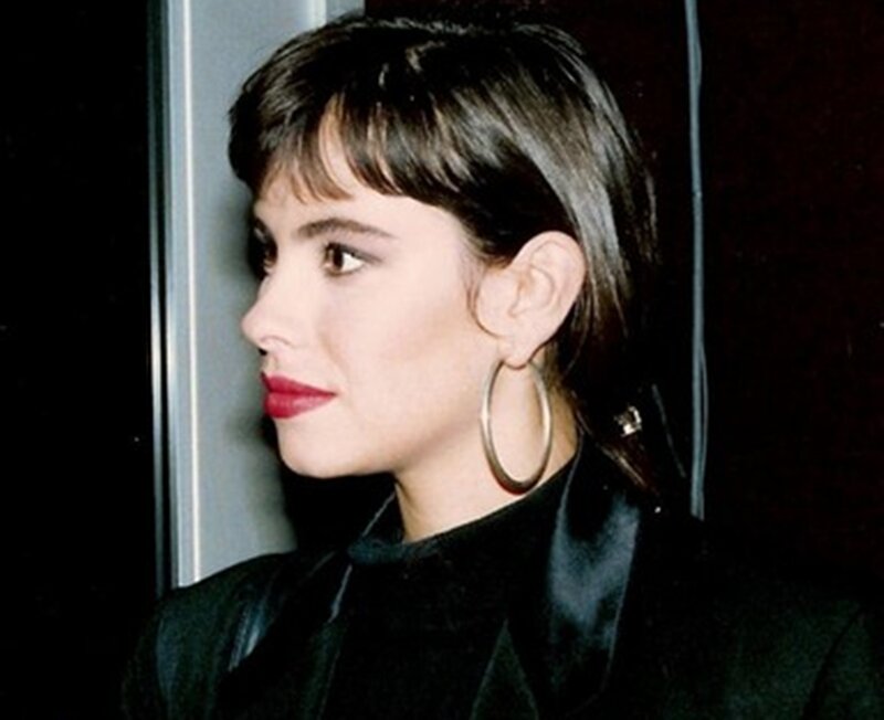 Woman with Short Hair — Black, Neutral, Photograph, Earring