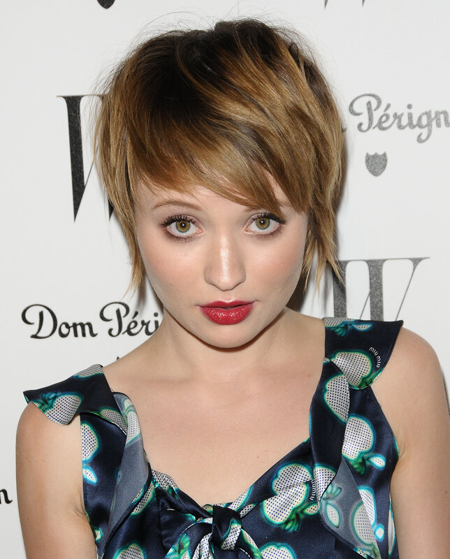 Woman with Short Hair — Blue, Formal, Photograph