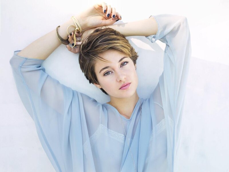 Woman with Short Hair — Blue, Serene, Photograph