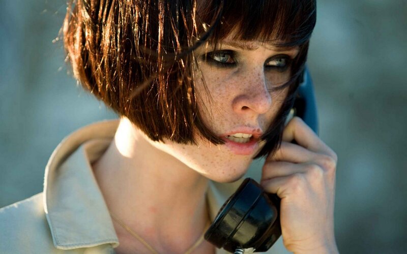 Woman with Short Hair — Brown, Dramatic, Afternoon