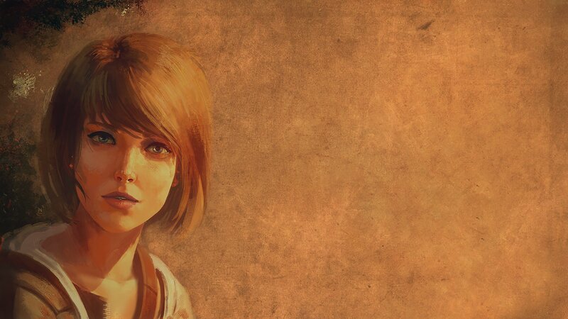 Woman with Short Hair — Brown, Dramatic, Digital Art