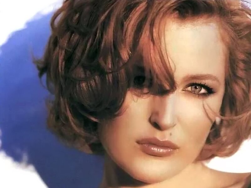 Woman with Short Hair — Brown, Dramatic, Photograph, Eyes, Makeup