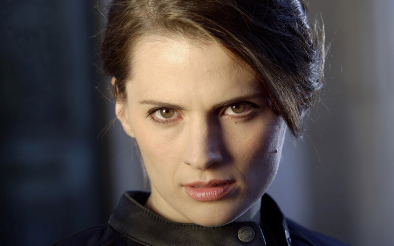 Woman with Short Hair — Brown, Serious, Photograph, Jacket