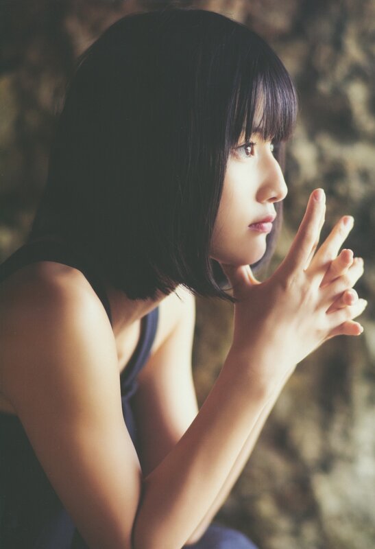 woman with short hair in profile